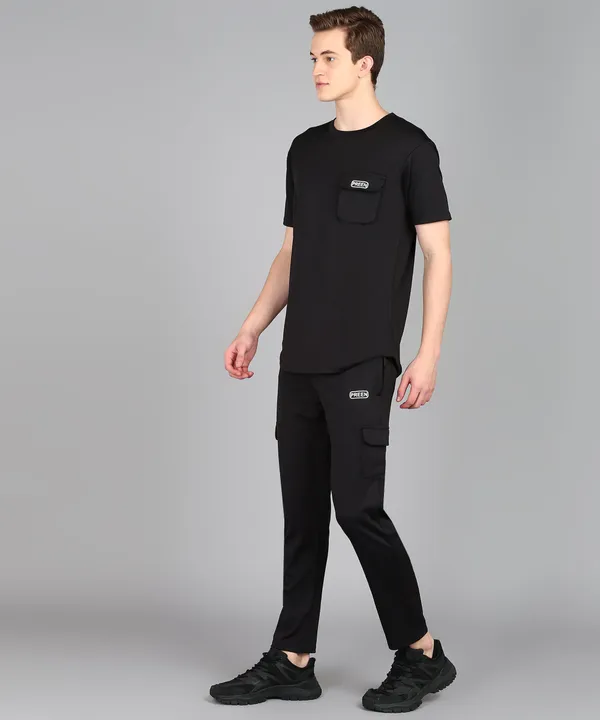 Black_Polyester_T_Shirt_And_Lower_Set_For_Men