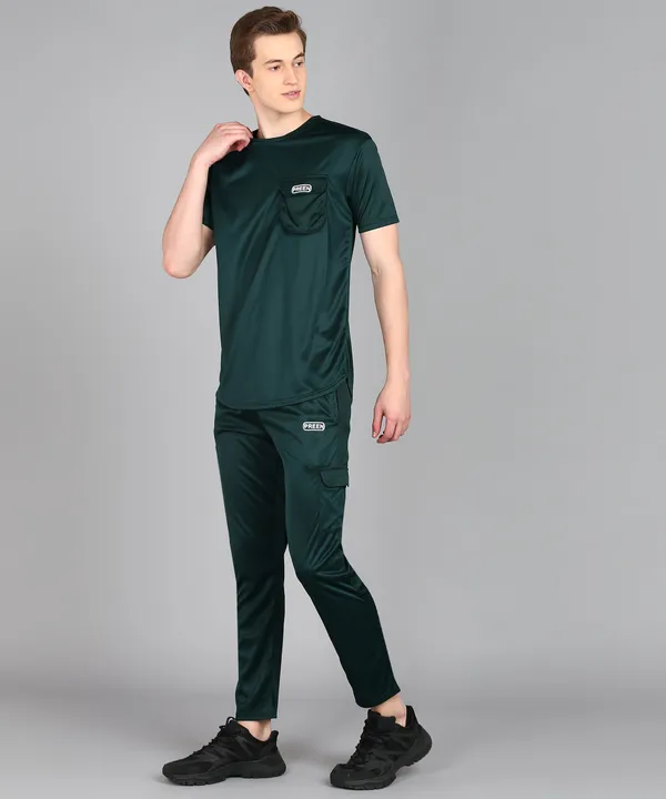 Dark_Green_Polyester_T_Shirt_And_Lower_Set_For_Men