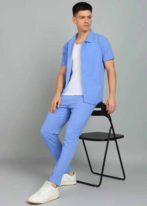Blue_Polyester_Co_Ord_Set_For_Men