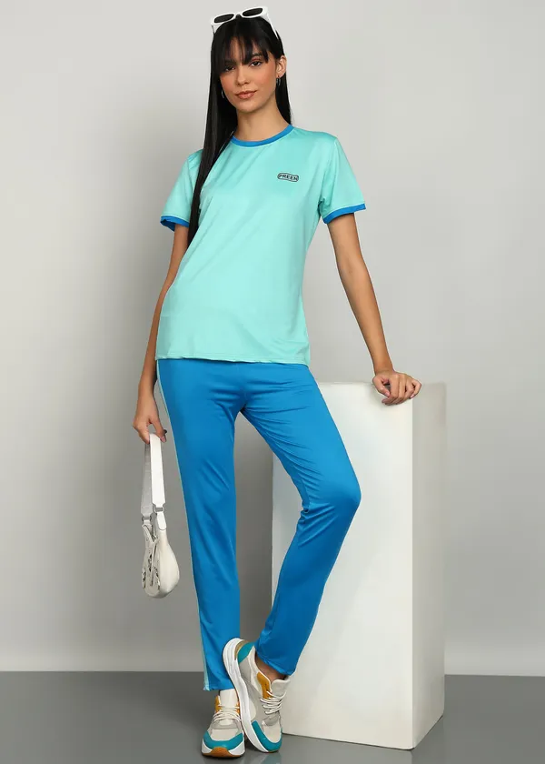Teal_Blue_Polyester_Night_Suit_Set_For_Women