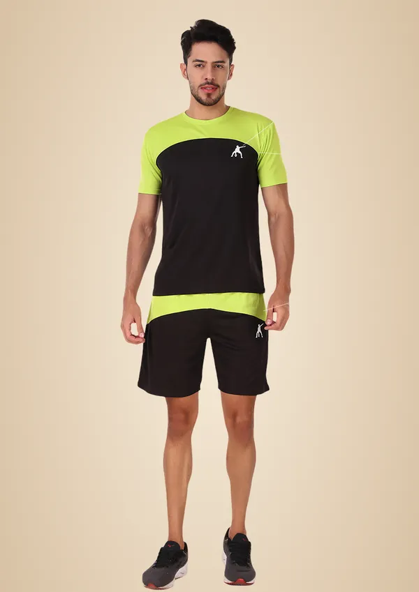 Neon_Black_Polyester_T_Shirt_And_Shorts_Set_For_Men