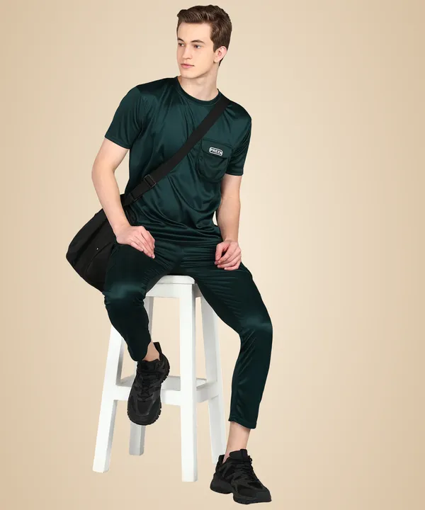 Dark_Green_Polyester_T_Shirt_And_Lower_Set_For_Men