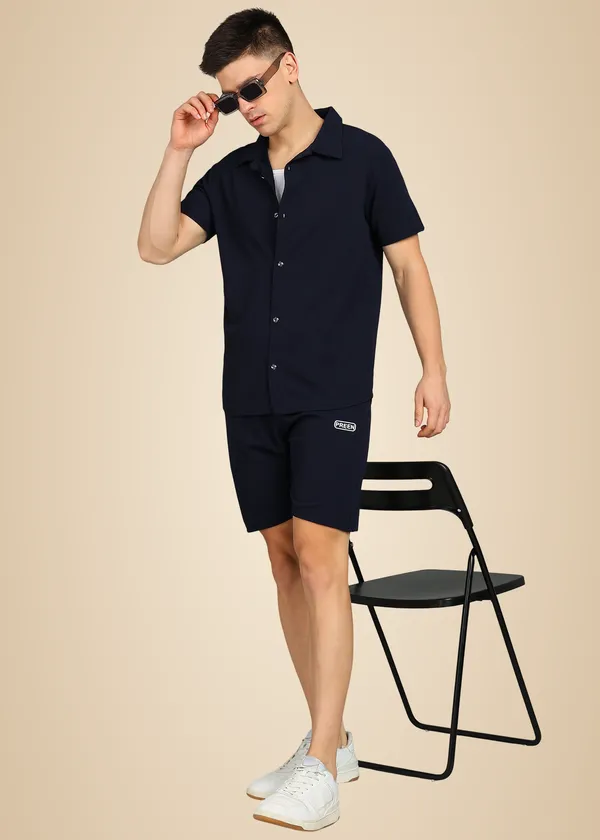 Navy_Blue_Polyester_Shorts_And_Shirt_Co_Ord_Set_For_Men