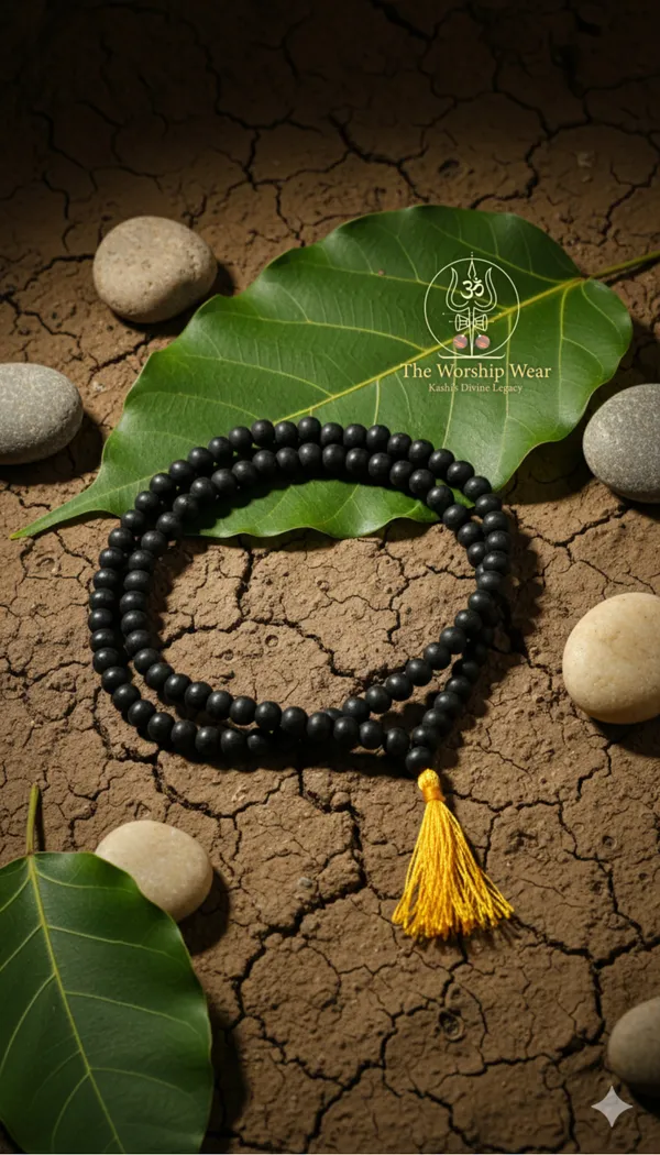 108+1_Divya_Karungali_Mala_-_Natural_Ebony_Wood_Beads_(Govt._Certified)_-_The_Worship_Wear