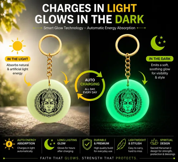 Green_Resin_Keychain_With_Spiritual_Design