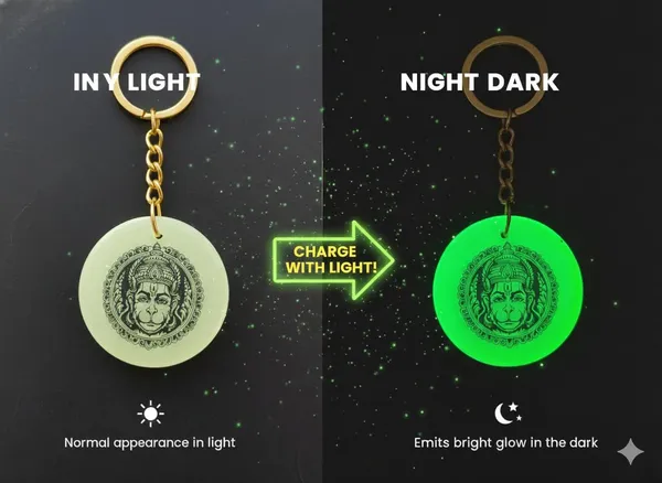 Green_Resin_Keychain_With_Spiritual_Design