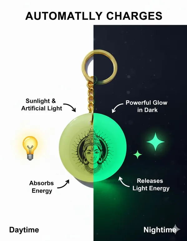 Green_Resin_Keychain_With_Spiritual_Design