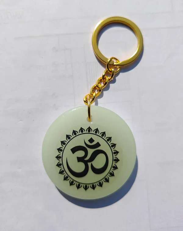 Blue_Resin_Aum_Symbol_Keychain