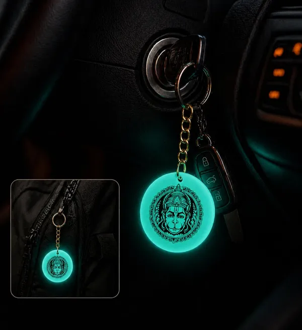 Blue_Resin_Keychain_With_Spiritual_Design