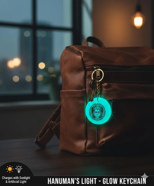 Blue_Resin_Keychain_With_Spiritual_Design
