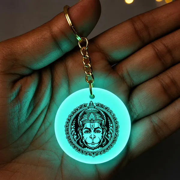 Blue_Resin_Keychain_With_Spiritual_Design