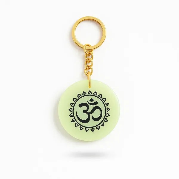Green_Resin_Aum_Symbol_Keychain