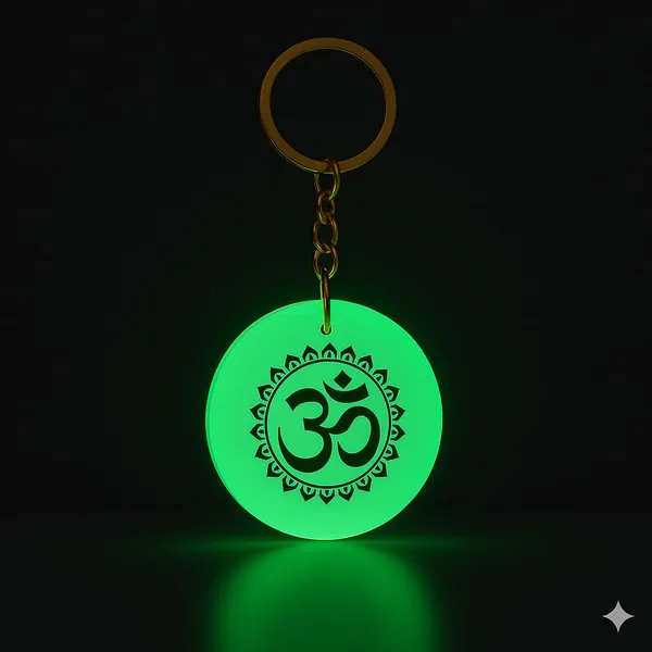 Green_Resin_Aum_Symbol_Keychain