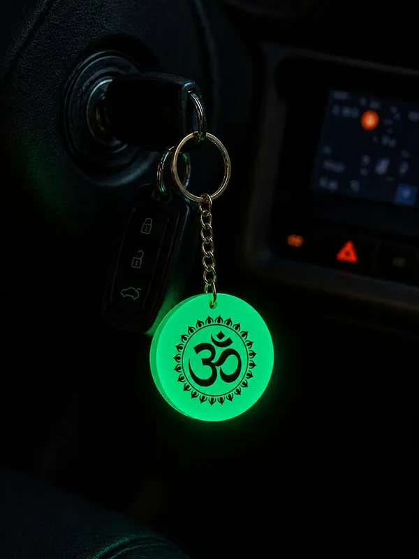 Green_Resin_Aum_Symbol_Keychain