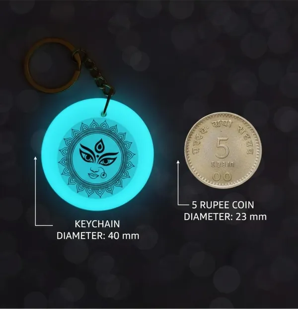 Blue_Resin_Keychain_With_Spiritual_Design