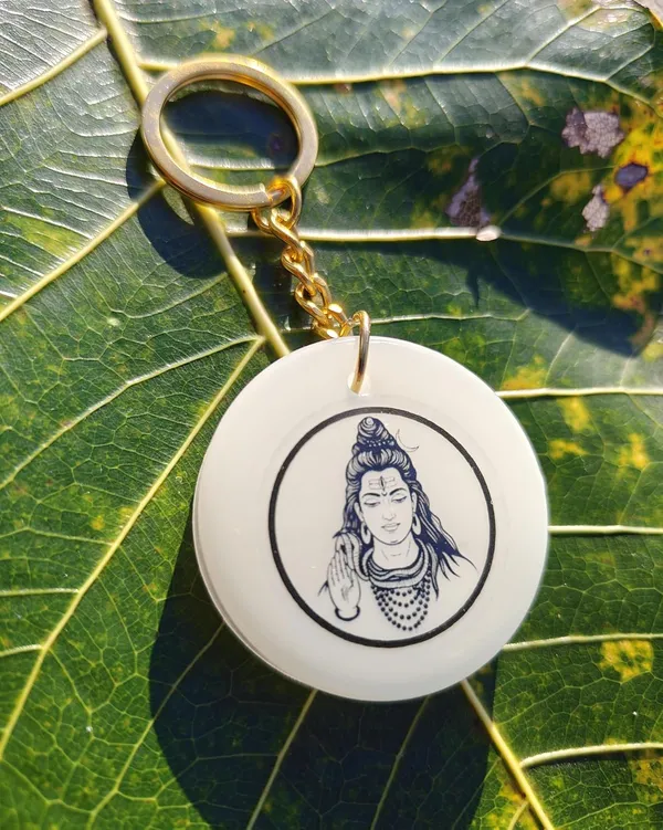 Blue_Resin_Keychain_With_Chain