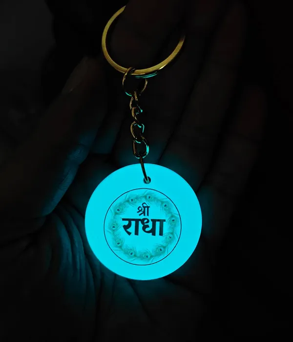 Blue_Resin_Keychain_With_Spiritual_Design