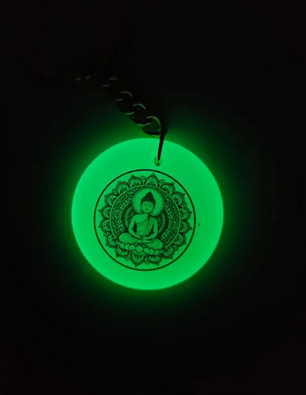 Green_Resin_Buddha_Mandala_Keychain