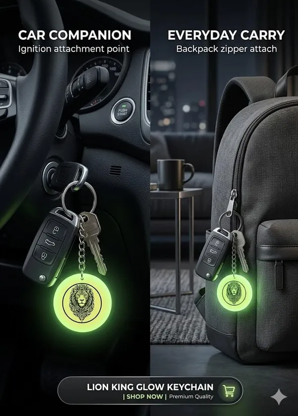 Green_Resin_Lion_Face_Keychain