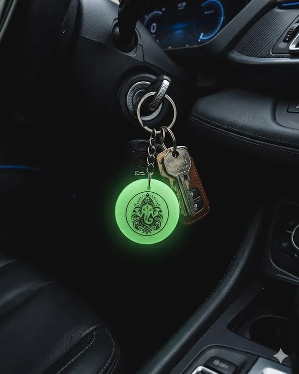 Green_Resin_Ganesh_Ji_Keychain