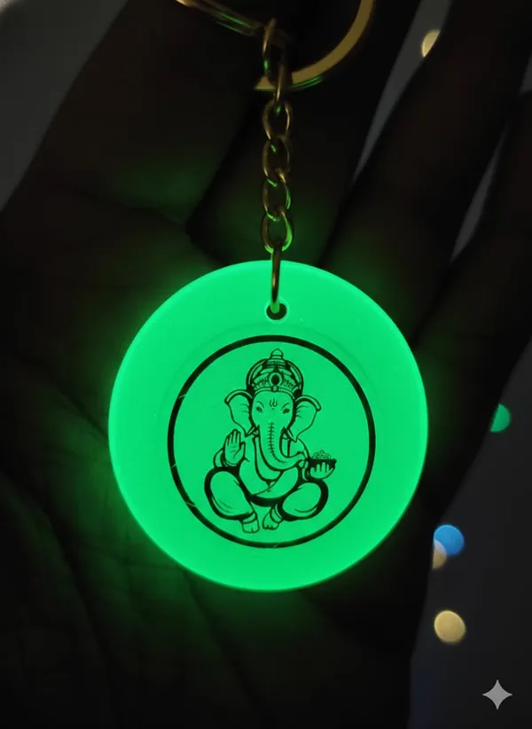 Green_Resin_Ganesh_Ji_Keychain