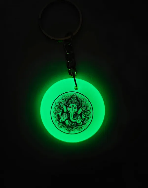Green_Resin_Ganesh_Ji_Keychain