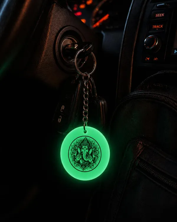 Green_Resin_Ganesh_Ji_Keychain