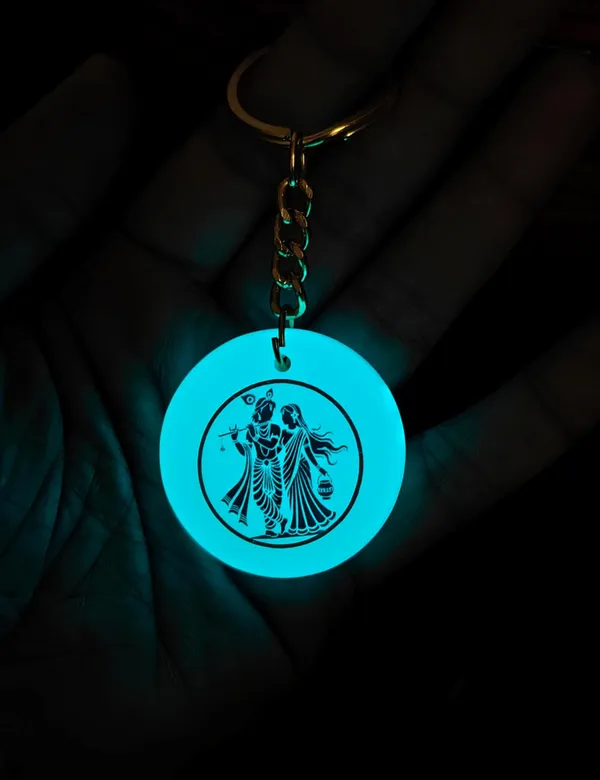 Blue_Resin_Keychain_With_Spiritual_Design