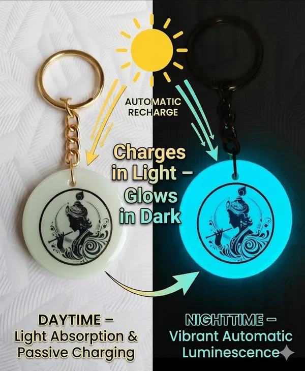 Blue_Resin_Keychain_With_Spiritual_Design