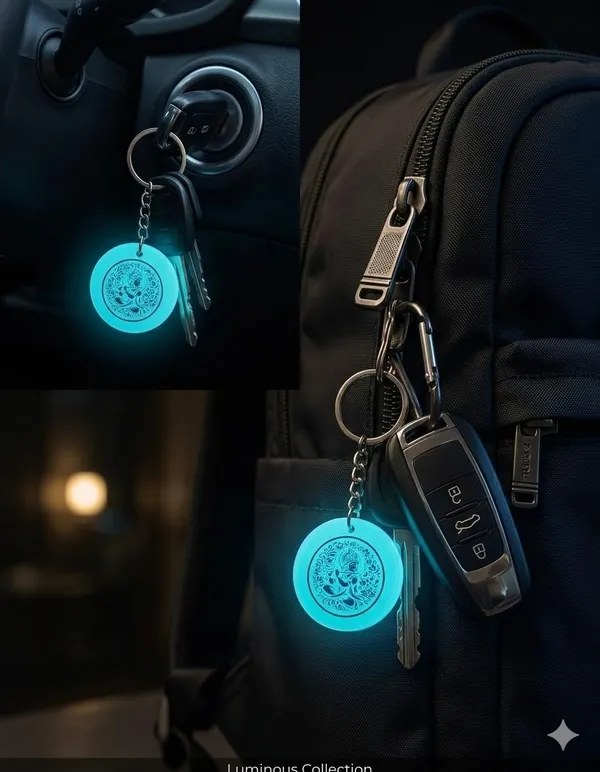 Blue_Resin_Keychain_With_Spiritual_Design