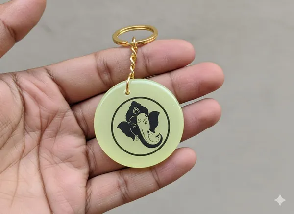 Green_Resin_Ganesh_Ji_Keychain