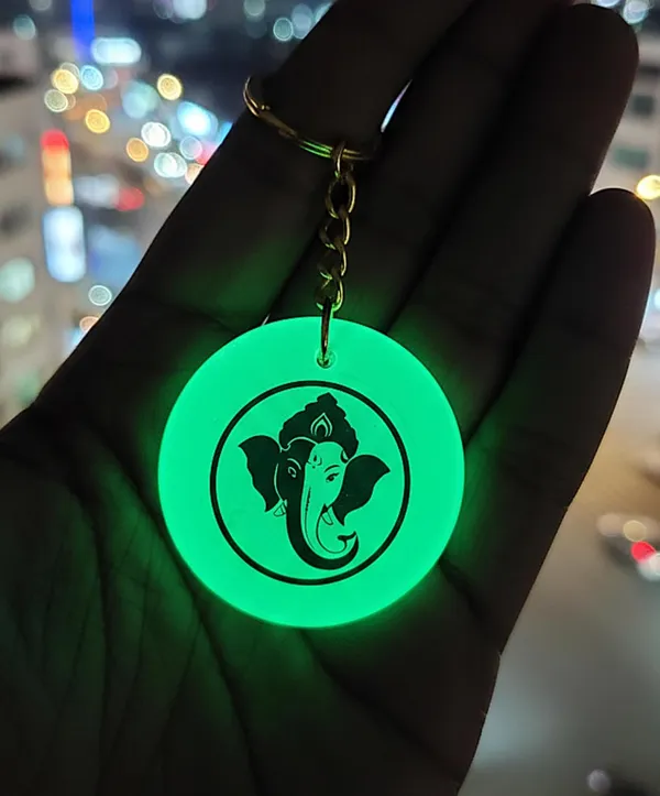Green_Resin_Ganesh_Ji_Keychain