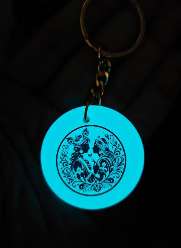 Blue_Resin_Keychain_With_Spiritual_Design