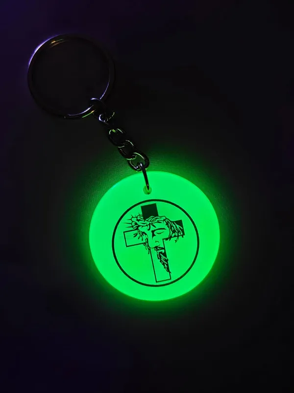 Green_Resin_Cross_Keychain