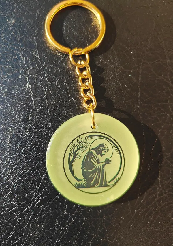 Green_Resin_Christian_Keychain