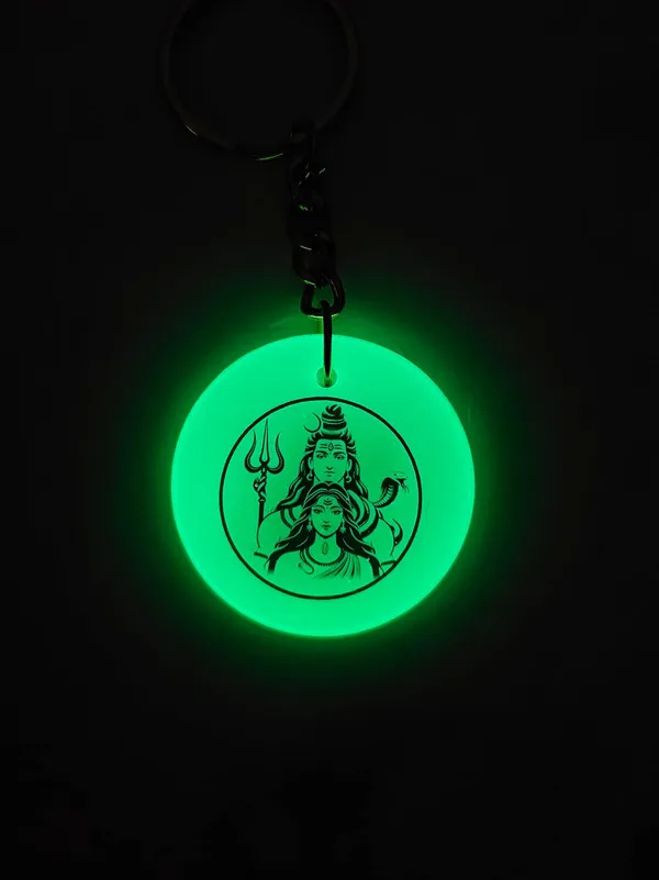 Green_Resin_Keychain_With_Spiritual_Design