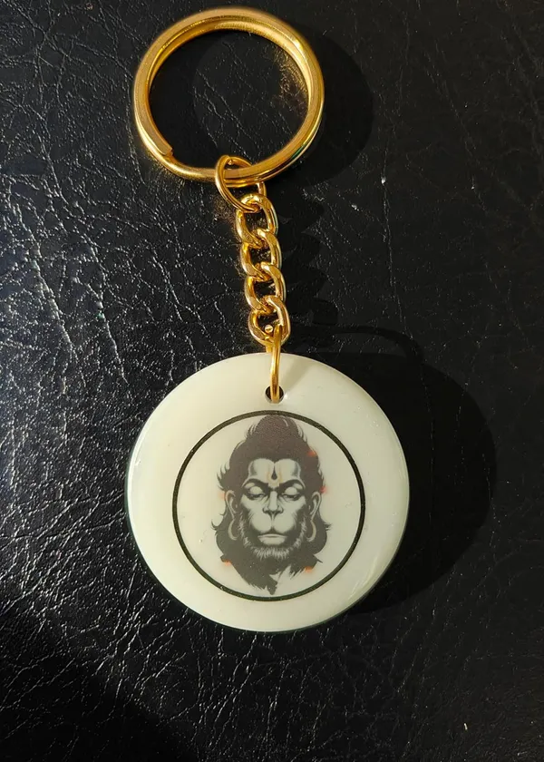 Blue_Resin_Keychain_With_Chain