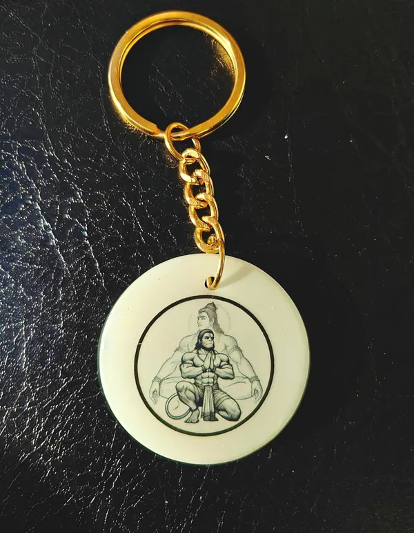 Blue_Resin_Keychain_With_Chain