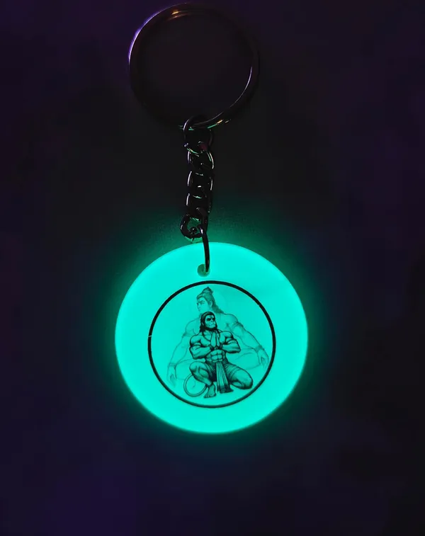 Blue_Resin_Keychain_With_Chain