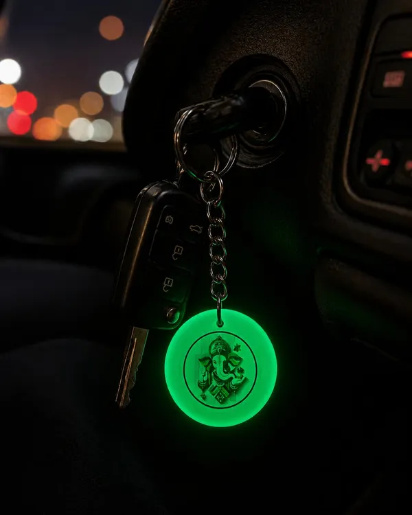 Green_Resin_Ganesh_Ji_Keychain