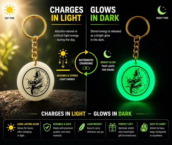 Green_Resin_Keychain_With_Spiritual_Design