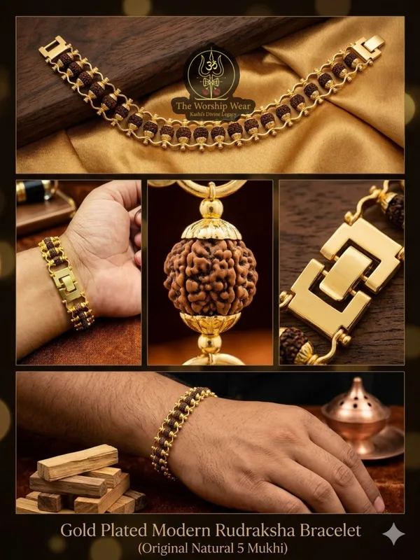 Gold_Plated_Modern_Rudraksha_Bracelet_-_Natural_5_Mukhi_Beads