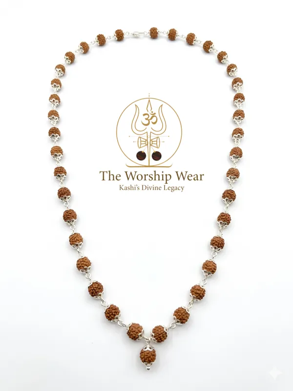 Silver_Plated_Elegant_Rudraksha_Mala_with_Lab_Certification_-_The_Worship_Wear