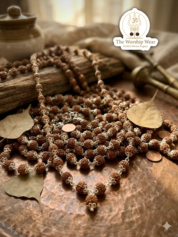 Silver_Plated_Elegant_Rudraksha_Mala_with_Lab_Certification_-_The_Worship_Wear
