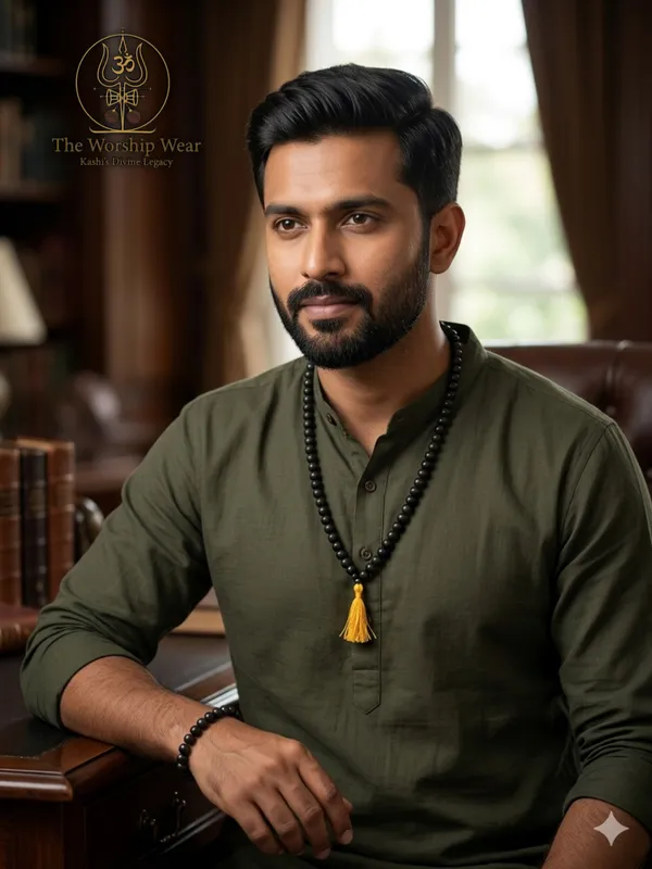 COMBO-108+1_Divya_Karungali_Mala_and_Bracelet-Natural_Ebony_Wood_Beads_(Govt._Certified)_-_The_Worship_Wear