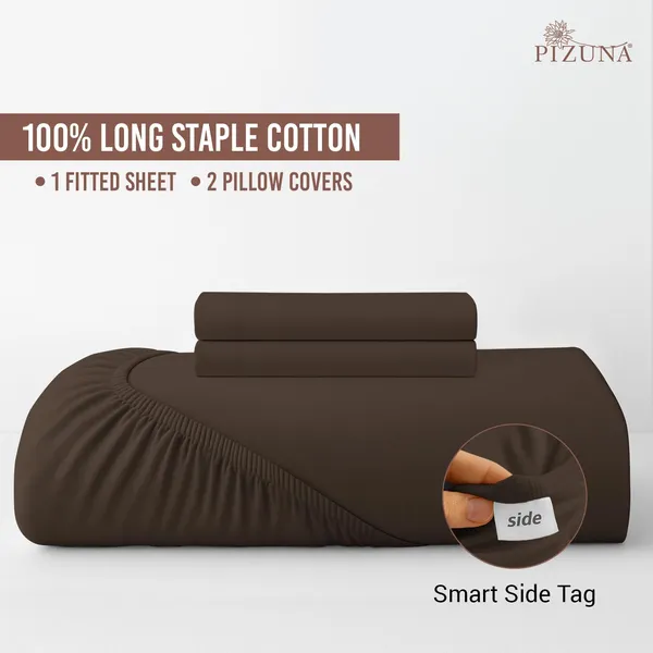 Cotton_Solid_New_Dark_Brown_Queen_Fitted_Bedsheet
