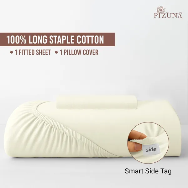 Cotton_Solid_Off_White_Single_Fitted_Bedsheet