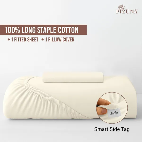 Cotton_Sateen_Solid_New_Ivory_Single_Fitted_Bedsheet