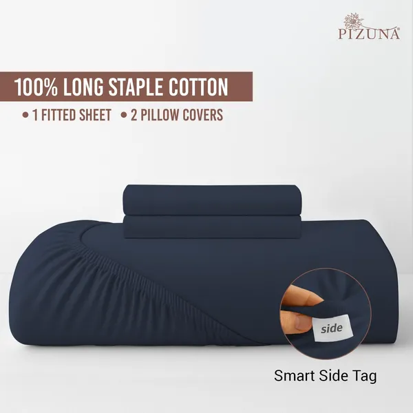 Dark_Blue_Cotton_Sateen_Solid_Queen_Fitted_Bedsheet