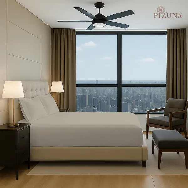Pizuna_100%_Cotton_Solid_Simply_Taupe_King_Fitted_Bedsheet